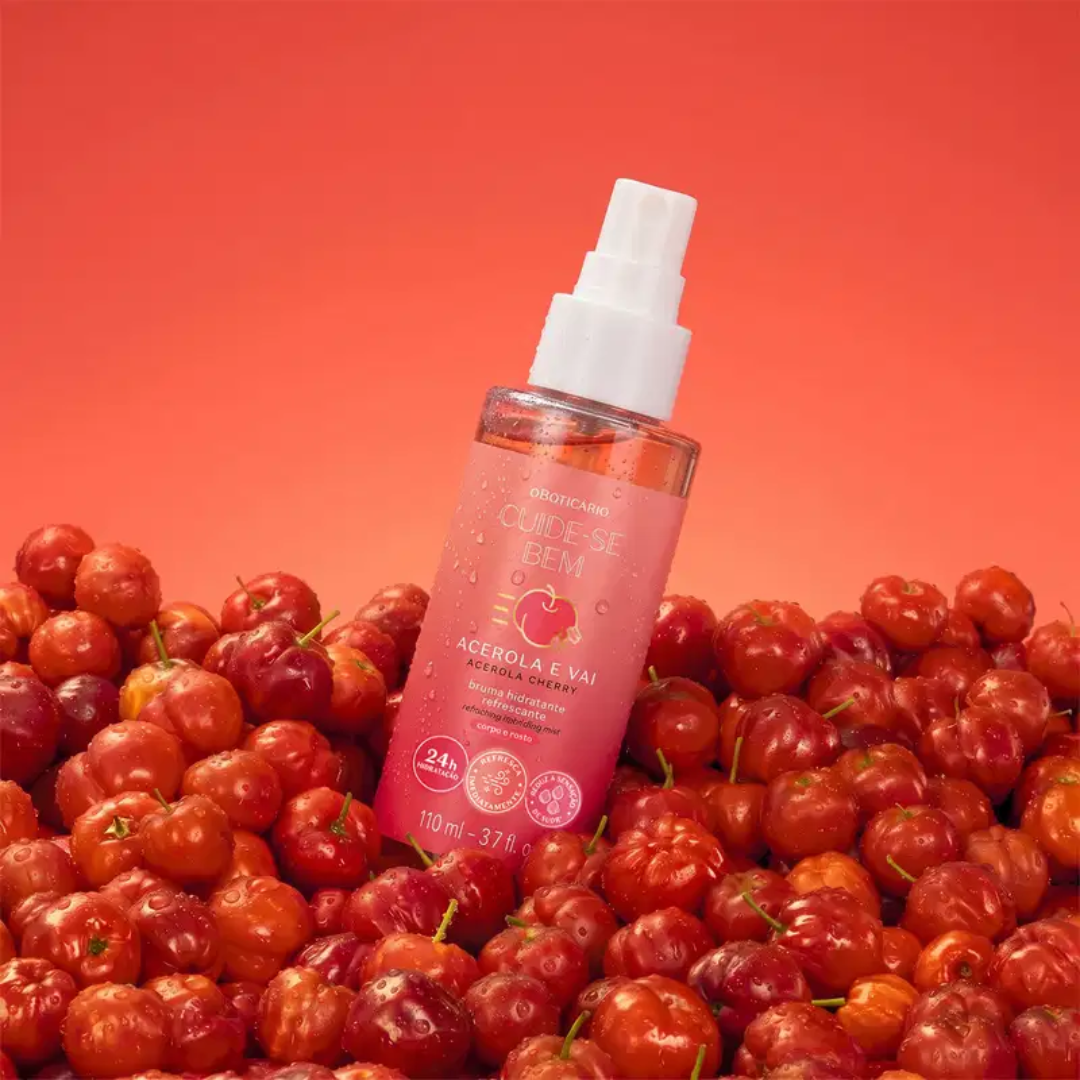 Cuide-se Bem Acerola e Vai Refreshing Face & Body Mist 110ml O Boticário
