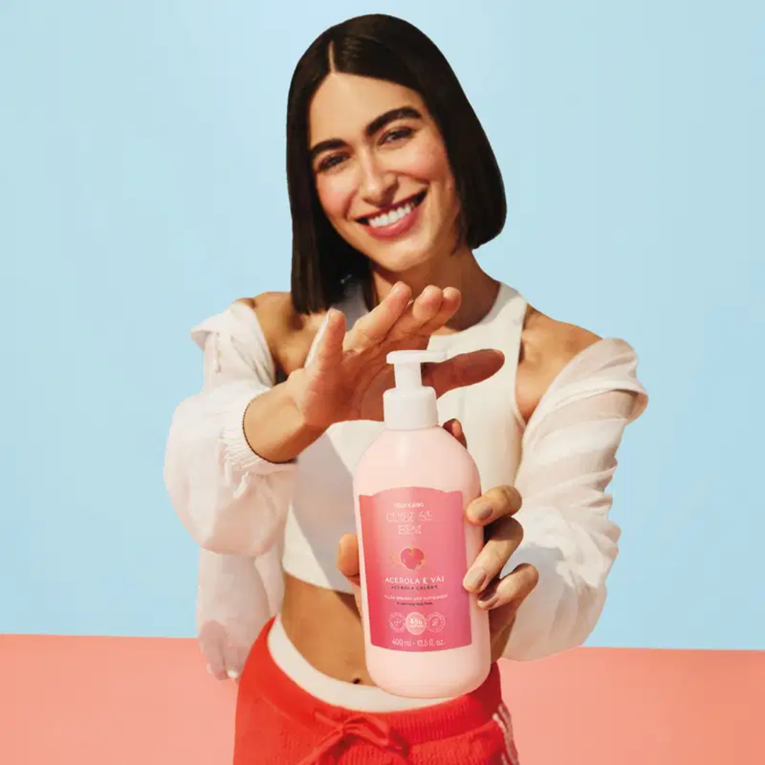 Cuide-se Bem Acerola e Vai Moisturizing Body Fruity Lotion 400ml O Boticário