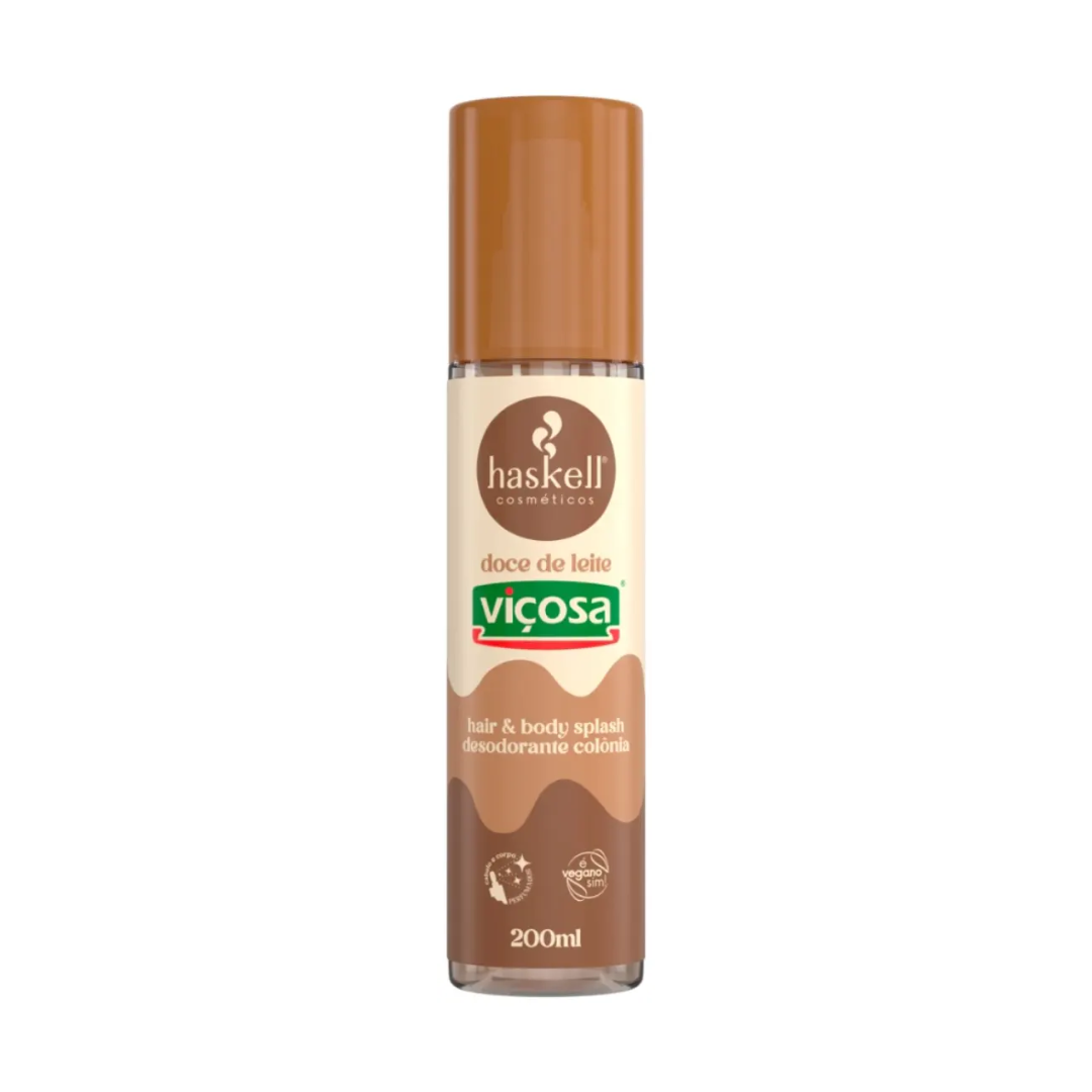 Viçosa Doce de Leite Hair & Body Splash + Lotion Set Kit Haskell