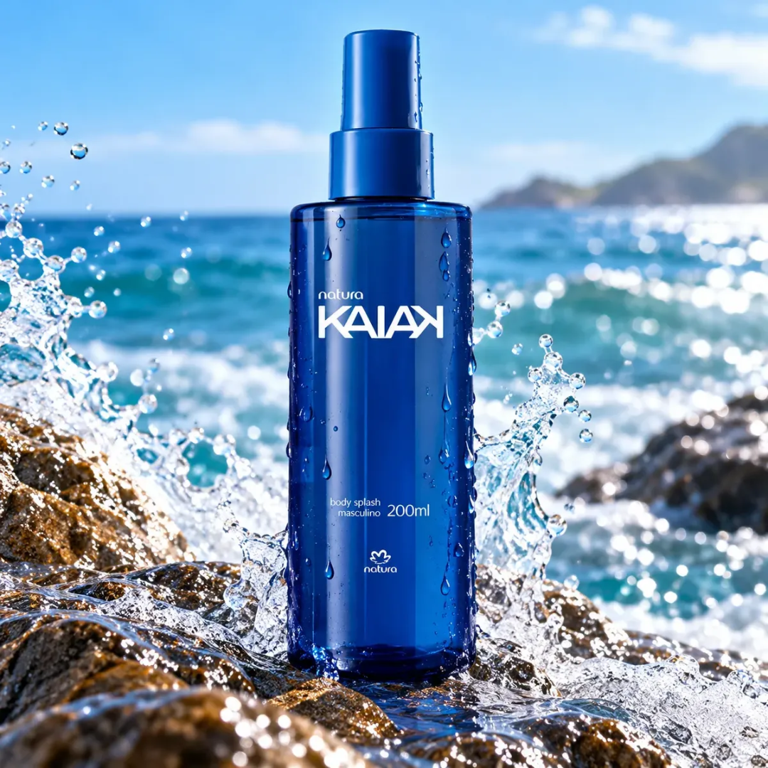 Kaiak Men Body Splash Fresh Aquatic Fragrance 200ml Natura