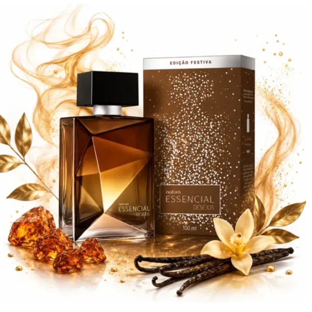 Essencial Desejos Men's Deo Parfum Woody Fragance 100ml Natura