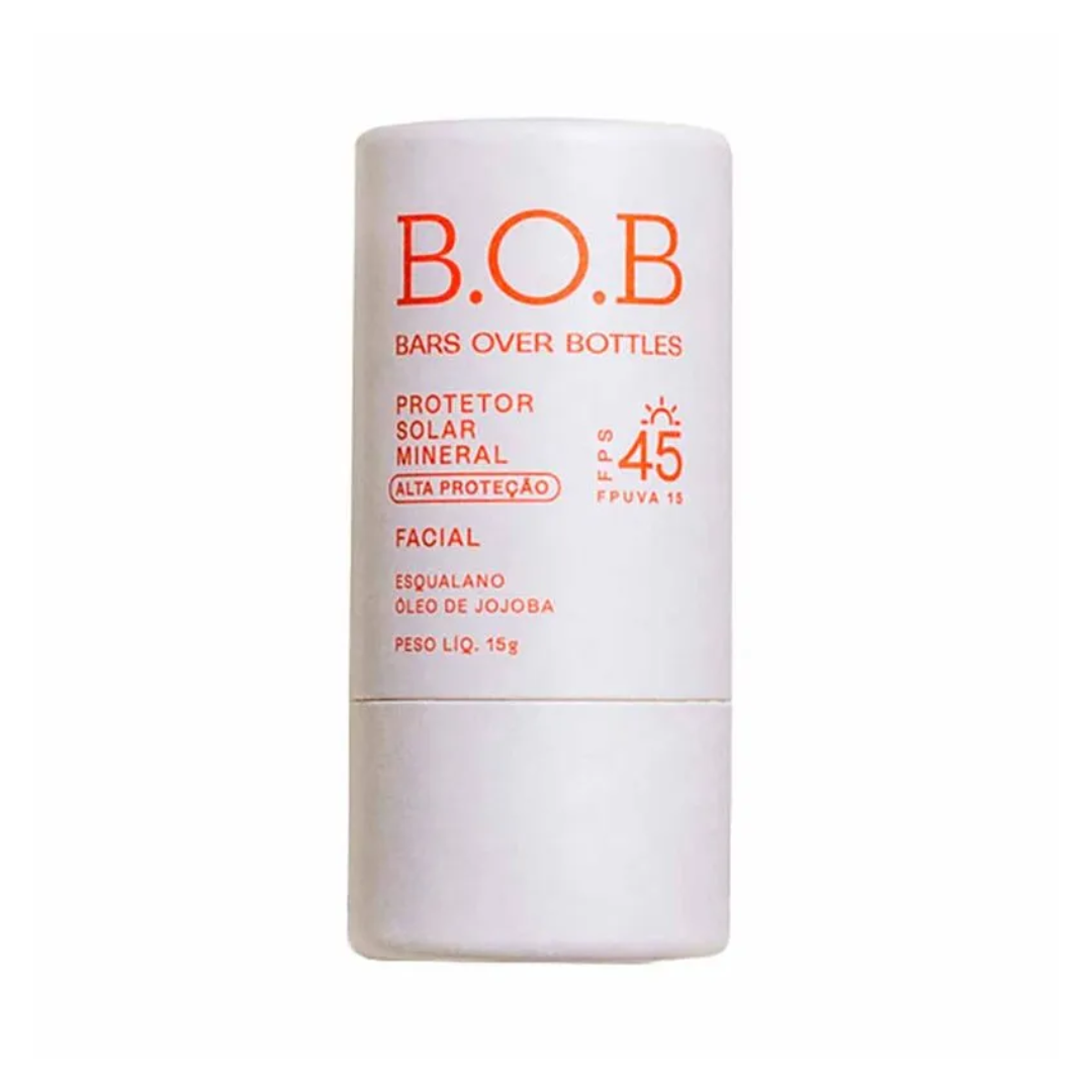 Bars Over Bottles Mineral Facial Sunscreen Stick SPF 45 15g B.O.B