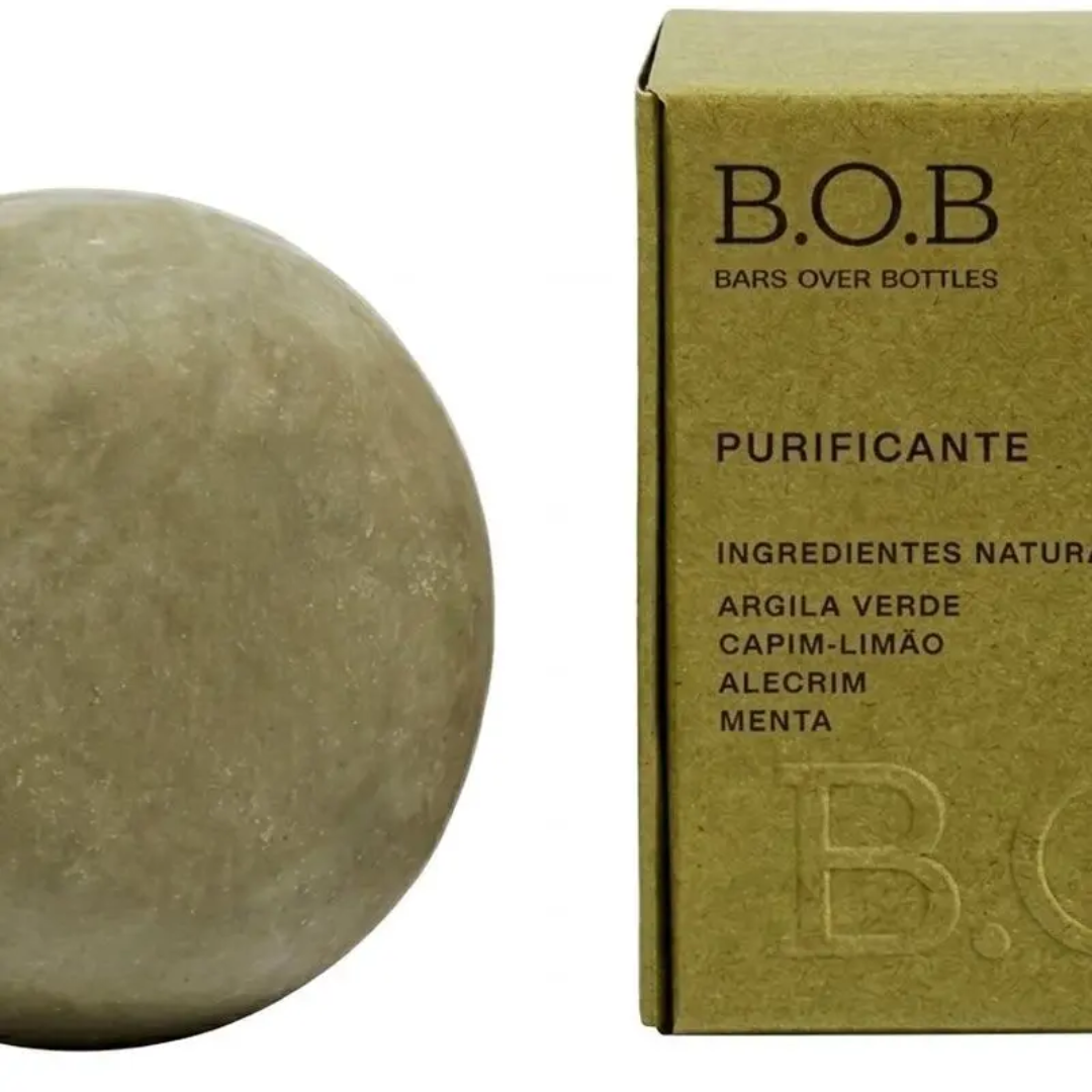Lot of 2 Bars Over Bottles Natural Vegan Purifying Shampoo 80g B.O.B