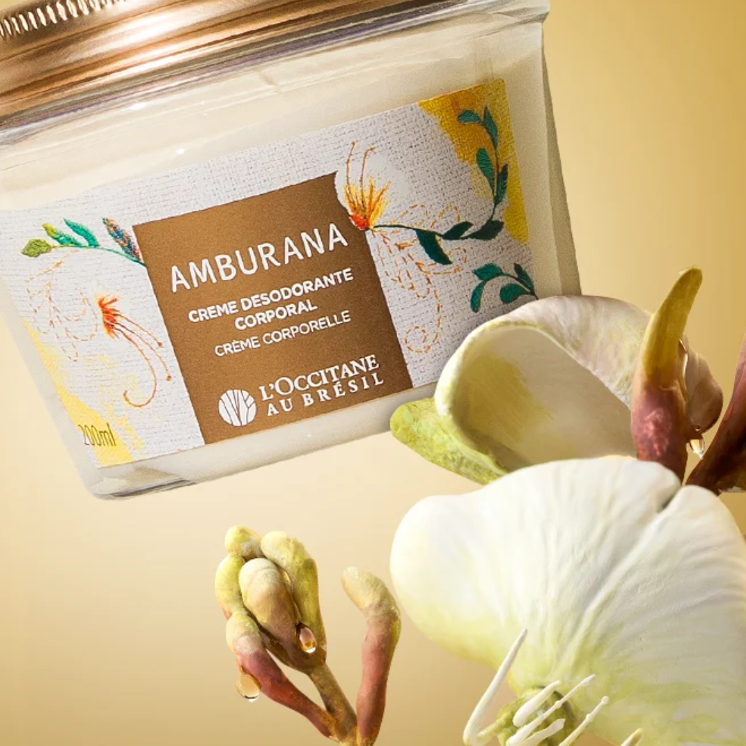 Amburana Deodorant Body Cream Daily Skin Care 200ml L'Occitane