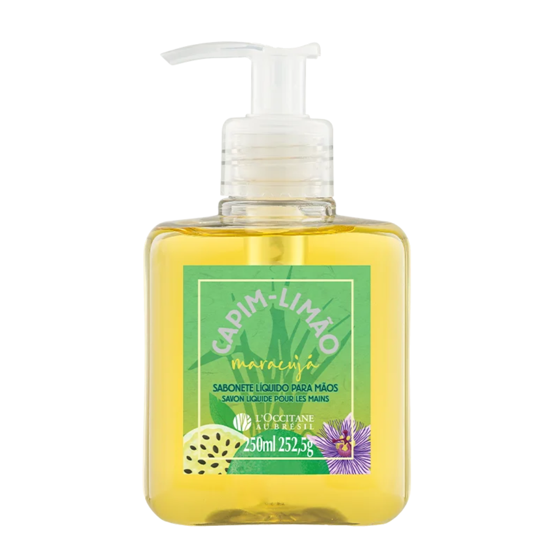 Capim Limao Lemongrass Passion Fruit Liquid Hand Soap 250ml L'Occitane