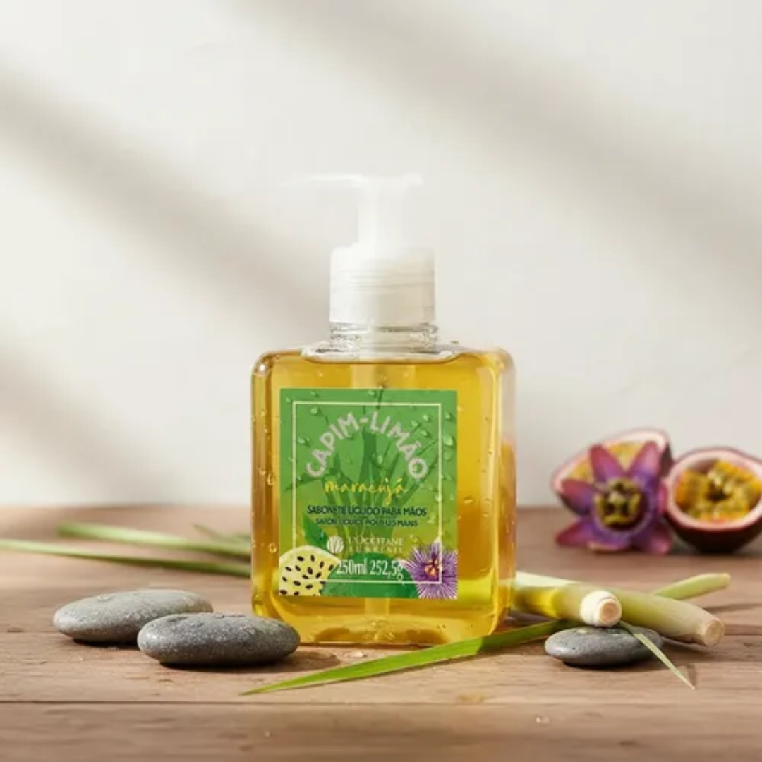 Capim Limao Lemongrass Passion Fruit Liquid Hand Soap 250ml L'Occitane
