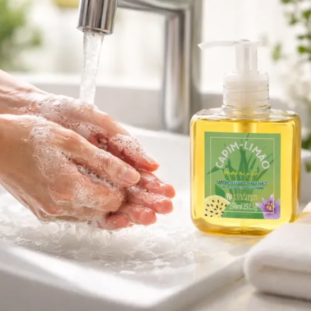 Capim Limao Lemongrass Passion Fruit Liquid Hand Soap 250ml L'Occitane