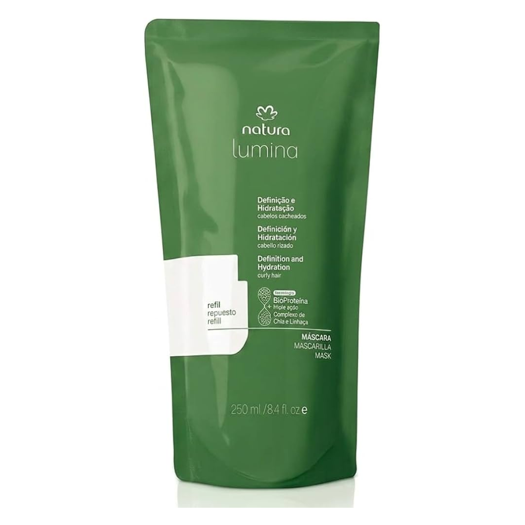 Natura LUMINA Nutritiva Cabelos Cacheados / Refill Nutrition Mask Curly Hair - 250ml