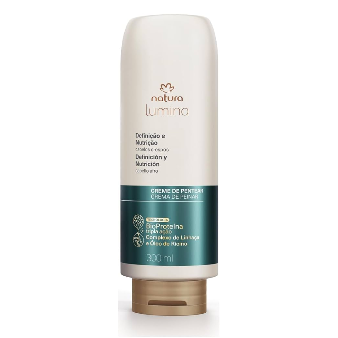 Natura LUMINA Pentear Fitagem Cabelos Crespos / Cream Of Comb And Fitness Curly Hair - 300ml