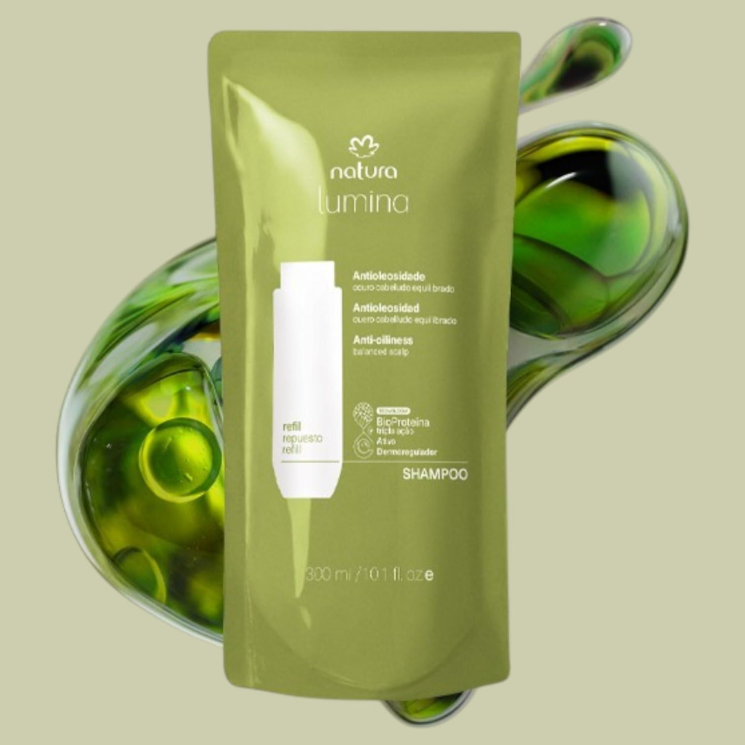 Lumina Antioleosidade Oily Hair Refill Balancing Shampoo 300ml Natura