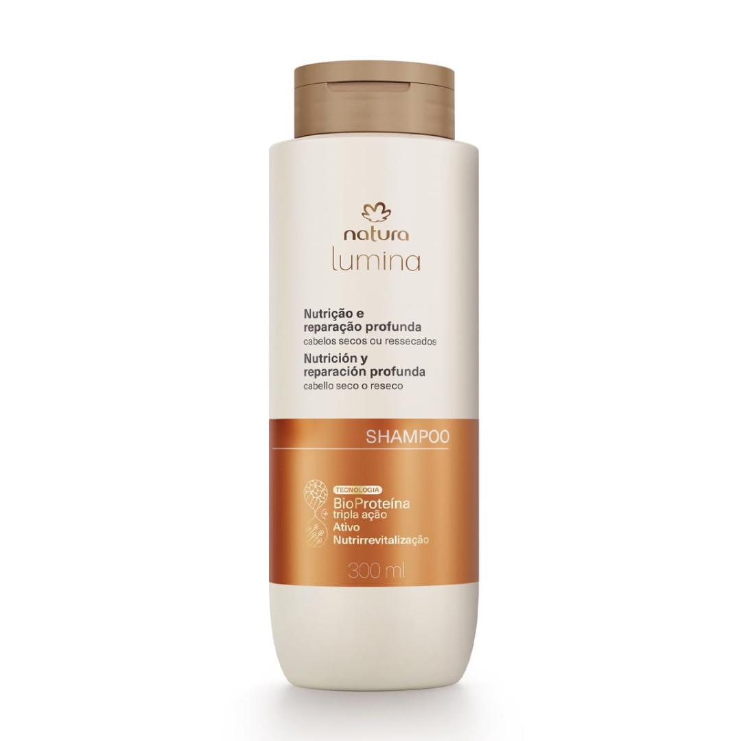 Lumina Nutrição e Reparação Nutritious Shampoo Dry Hair 300ml Natura