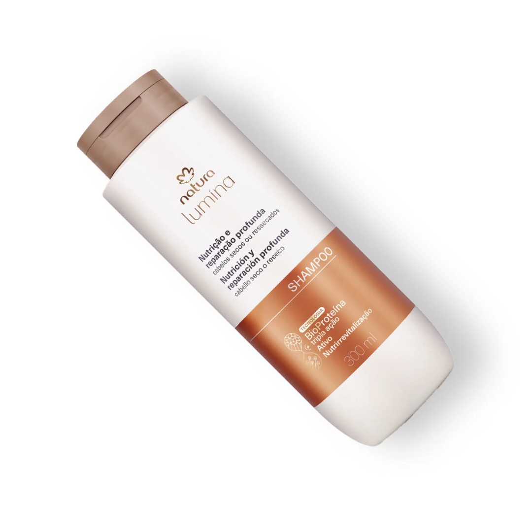 Lumina Nutrição e Reparação Nutritious Shampoo Dry Hair 300ml Natura