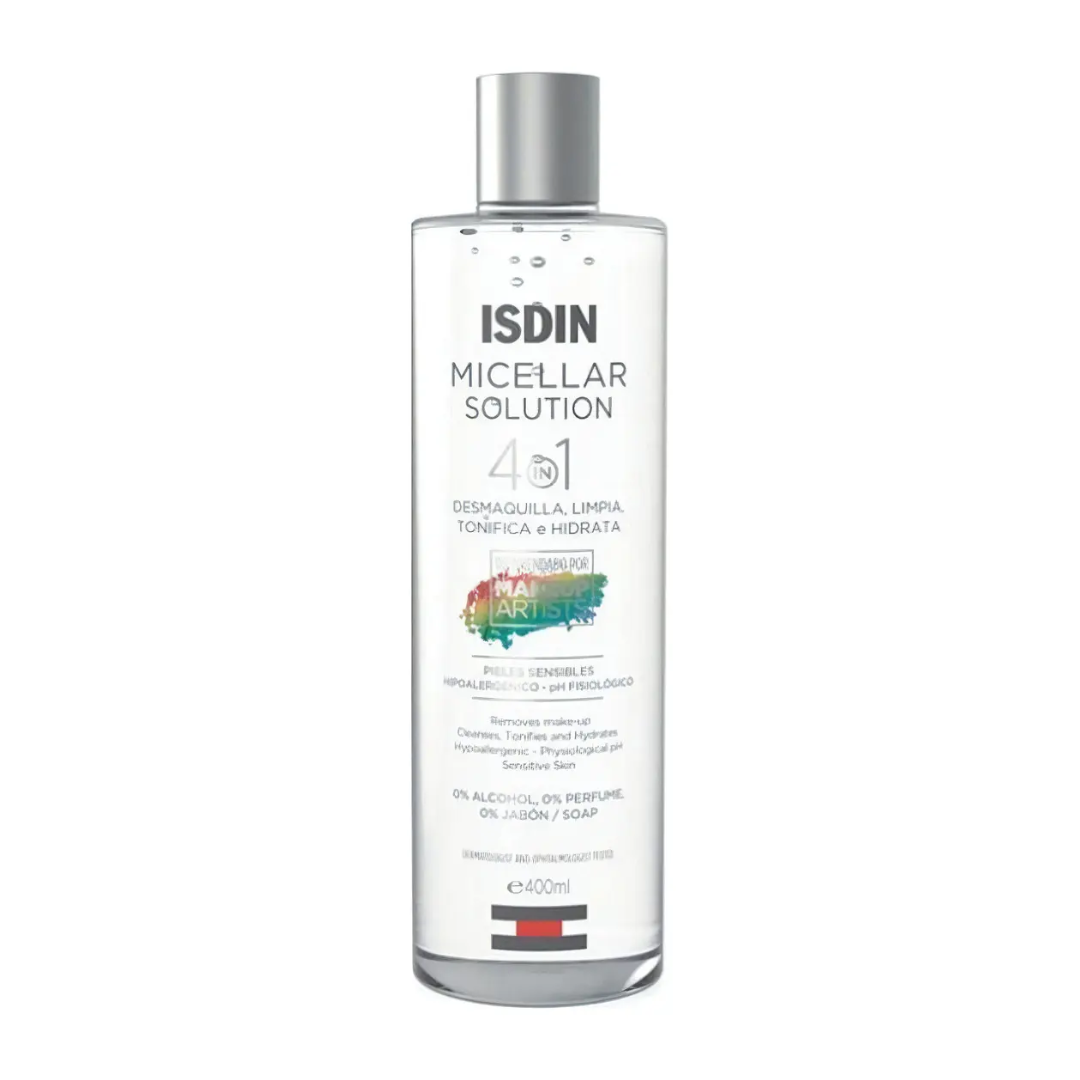 Micellar Solution 4-in-1 Facial Cleanser & Makeup Remover 400ml ISDIN