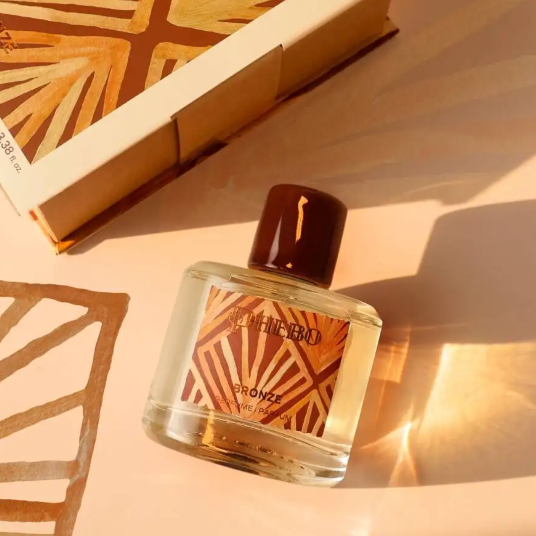 Bronze Perfume Amber Vanilla Musk Sandalwood Rum Fragance 100ml Phebo