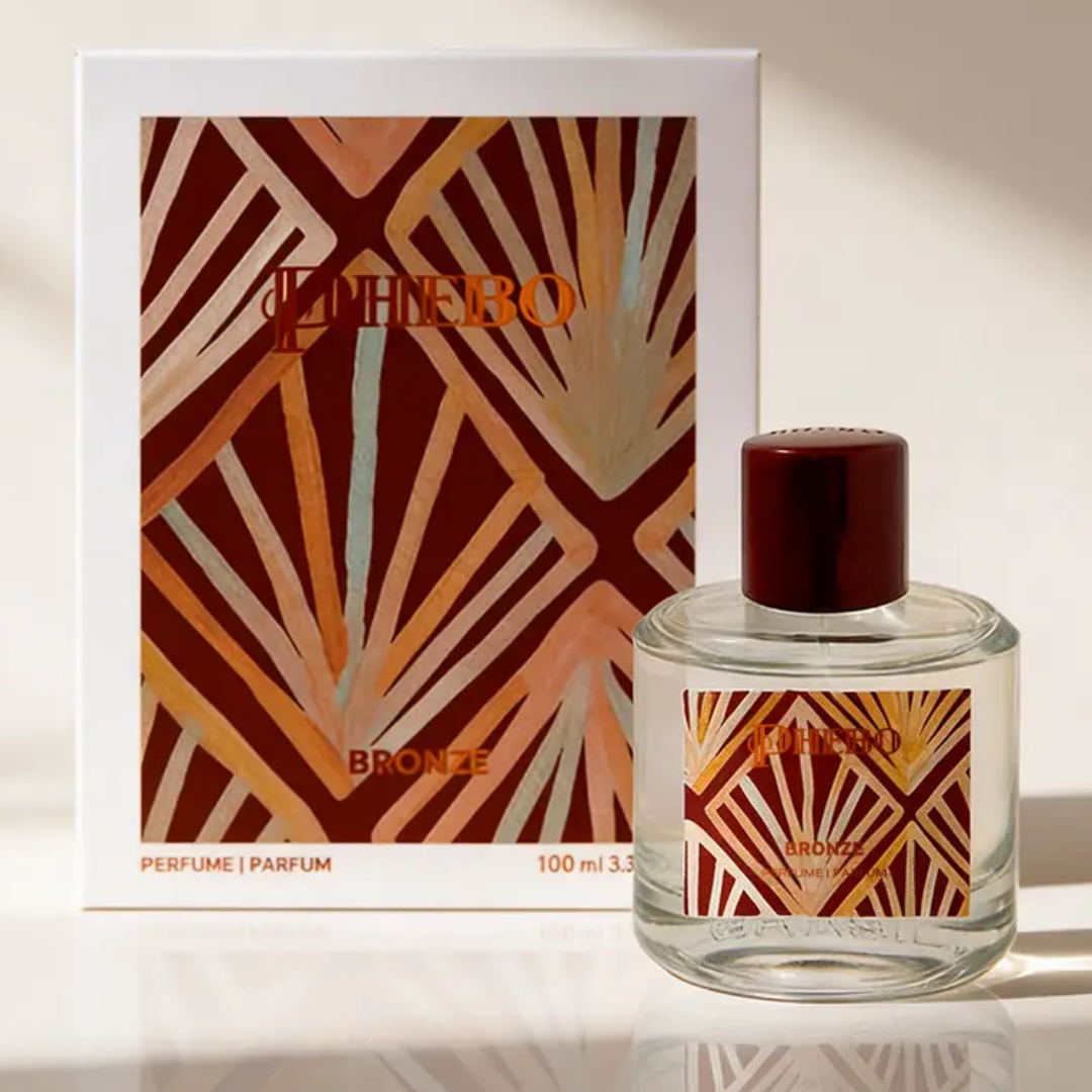 Bronze Perfume Amber Vanilla Musk Sandalwood Rum Fragance 100ml Phebo