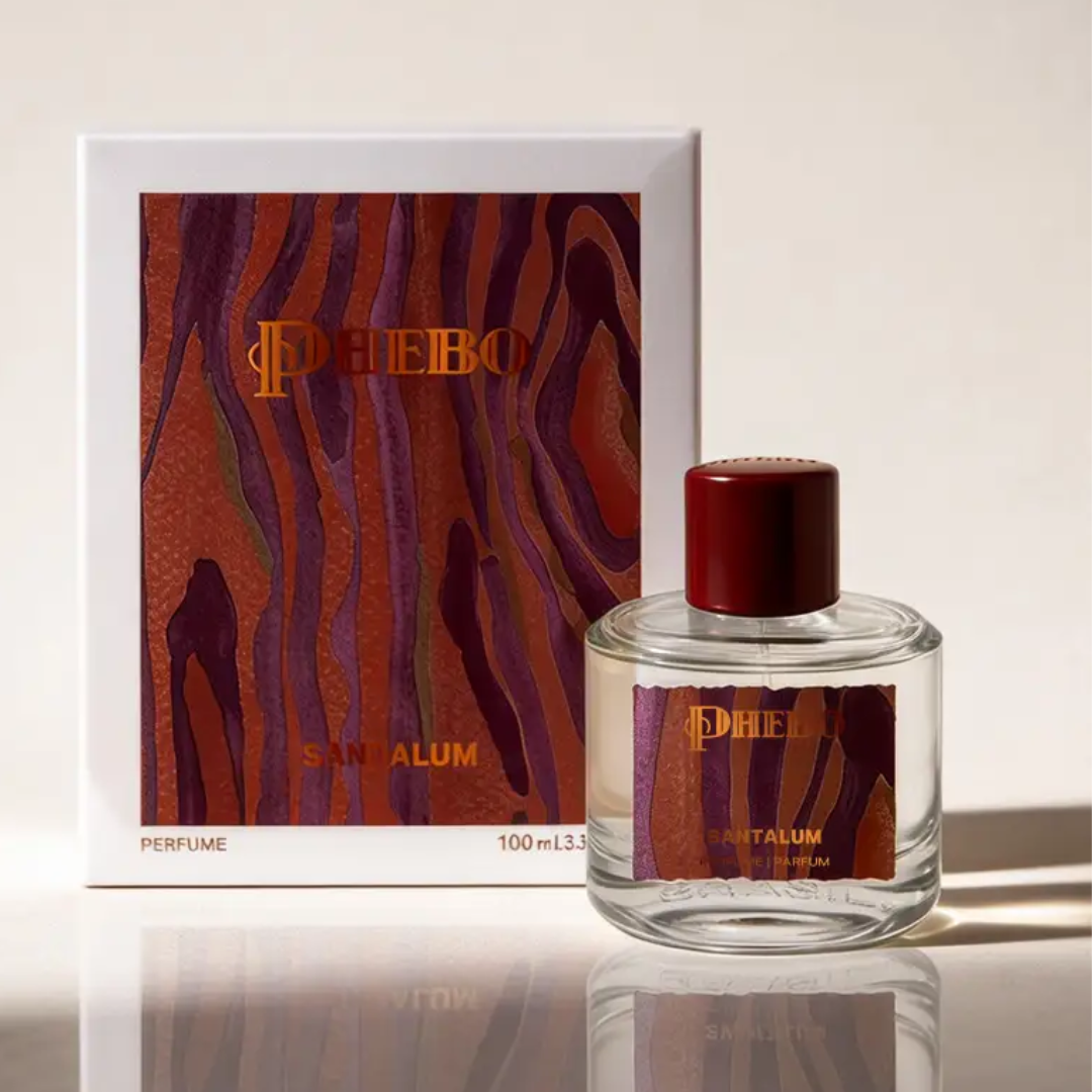 Santalum Perfume Sandalwood Vetiver Musk Cardamom Fragance 100ml Phebo