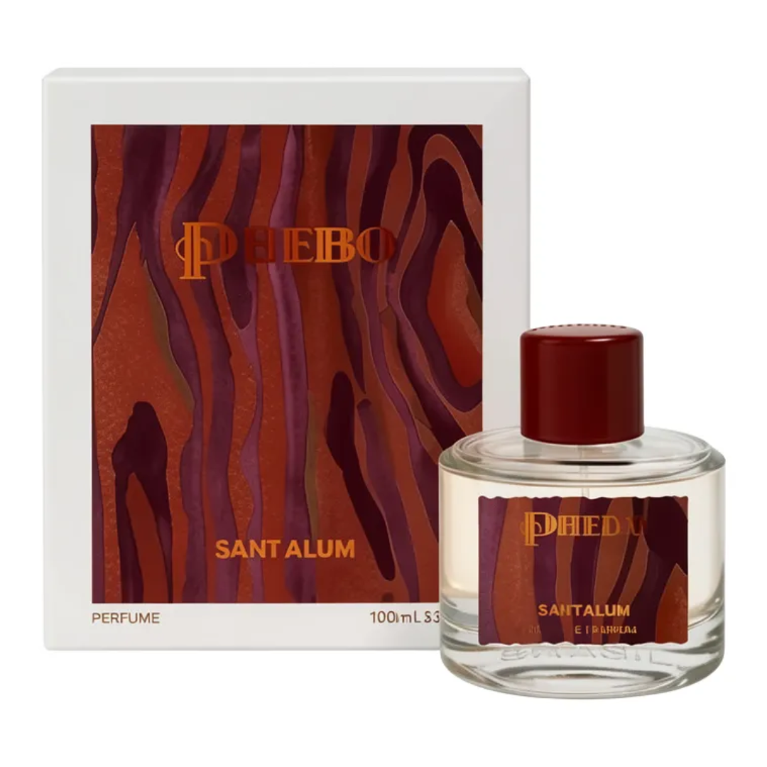 Santalum Perfume Sandalwood Vetiver Musk Cardamom Fragance 100ml Phebo