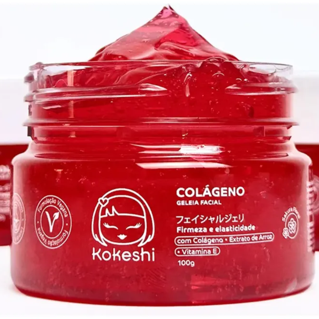 Collagen Facial Jelly Moisturizer Firming & Hydrating 100g Kokeshi