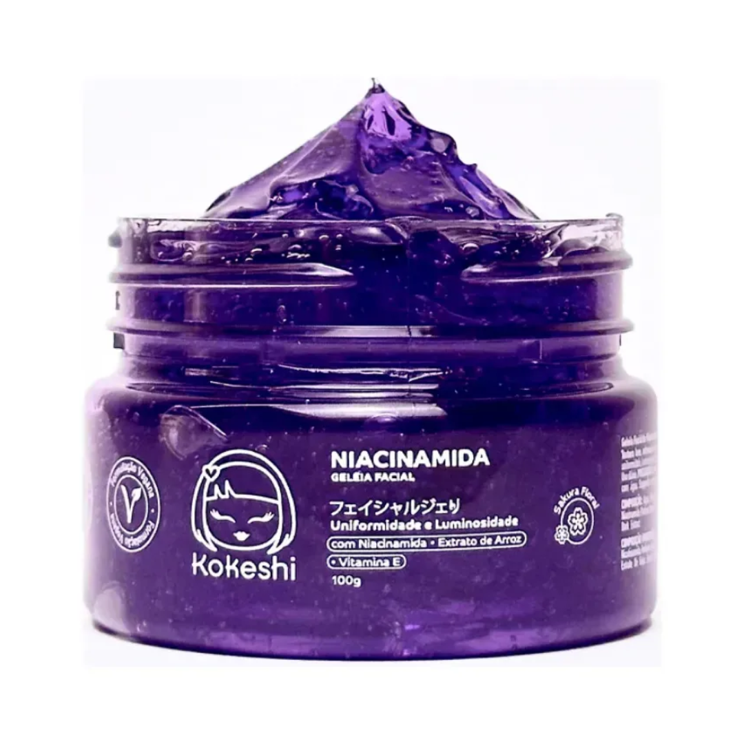 Niacinamide Facial Jelly Moisturizer Hydrating Brightening 100g Kokeshi