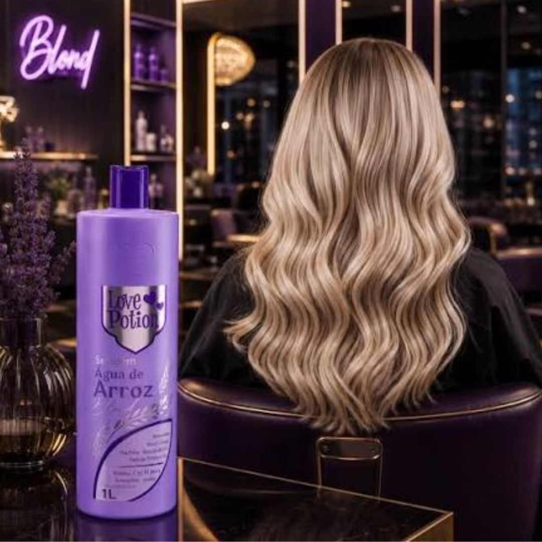 Rice Water Blond Purple Toning Hair Mask for Blonde Hair 1L Love Potion