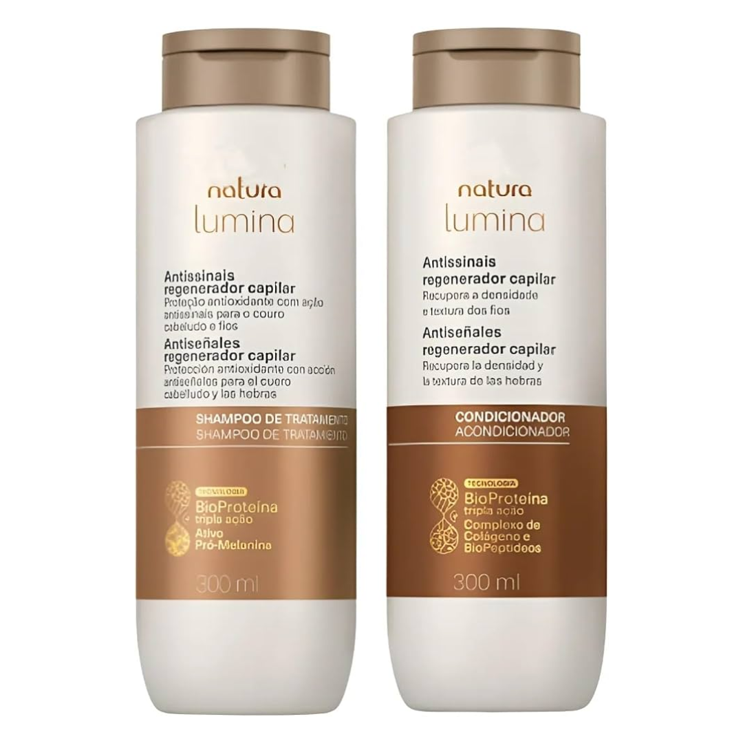 Lumina Antissinais Anti-Aging Hair Regenerating Home Care Set Kit Natura