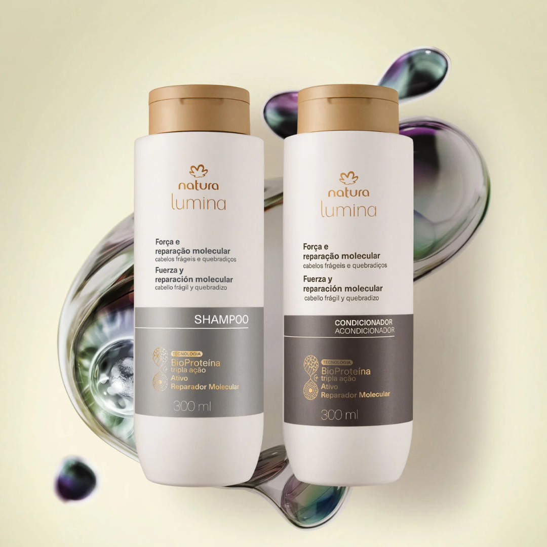 Lumina Força Molecular Strength Molecular Repair Hair Care Set Kit Natura