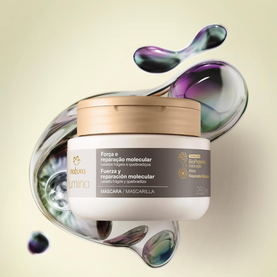 Lumina Força Molecular Strength Molecular Repair Hair Mask 250g Natura