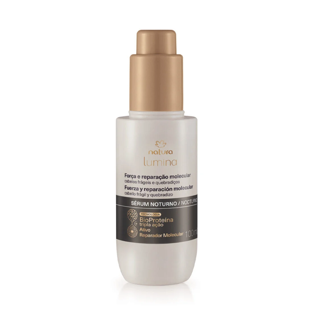 Lumina Força Molecular Strength Molecular Repair Overnight Hair Serum 100ml Natura