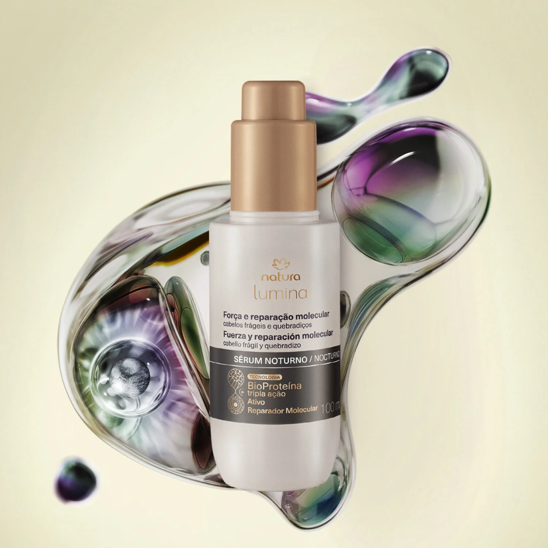 Lumina Força Molecular Strength Molecular Repair Overnight Hair Serum 100ml Natura