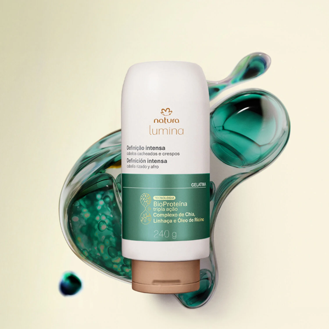 Lumina Cacheados Curl Definition & Shine Jelly for Curly & Coily Hair 240g Natura