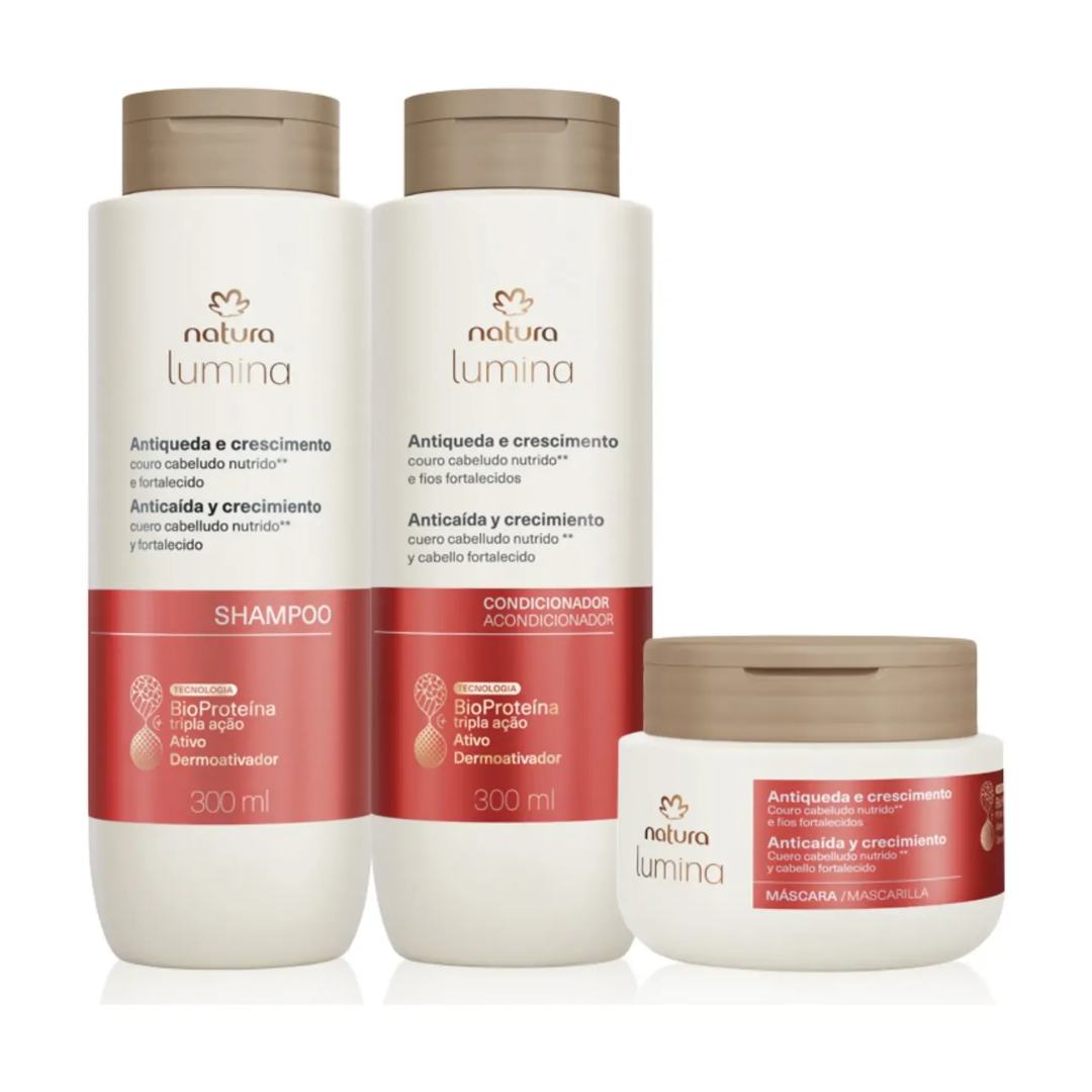 Lumina Antiqueda Hair Fall & Anti-Breakage Treatment Set Kit Natura
