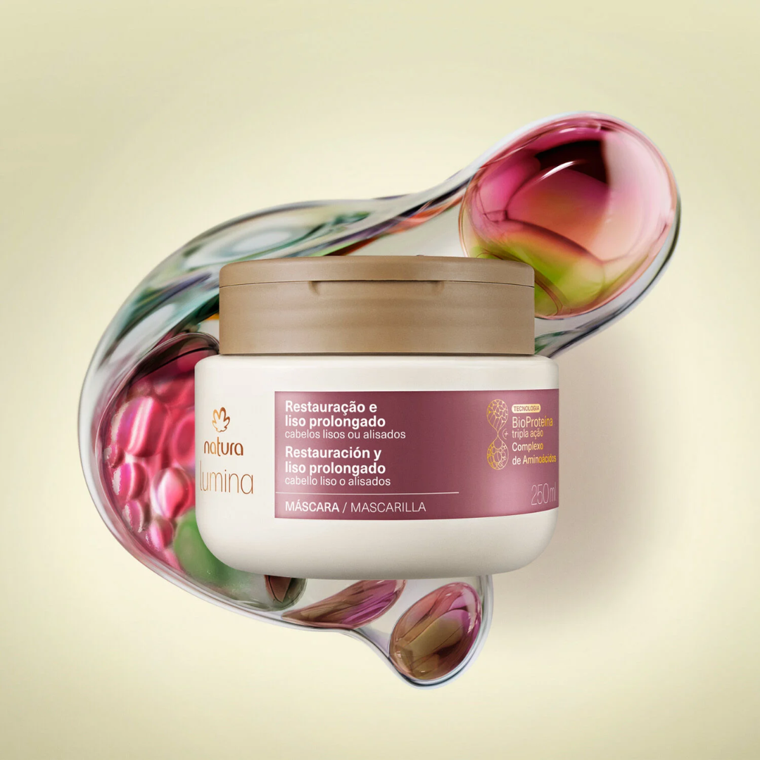 Lumina Liso Prolongado Restorative Hair Mask Straight Hair 250ml Natura