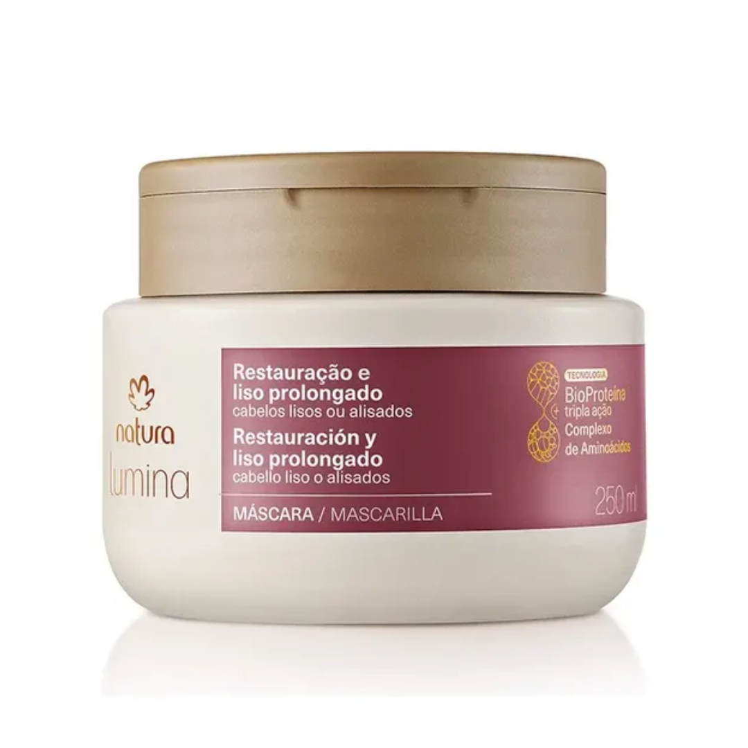 Lumina Liso Prolongado Restorative Hair Mask Straight Hair 250ml Natura