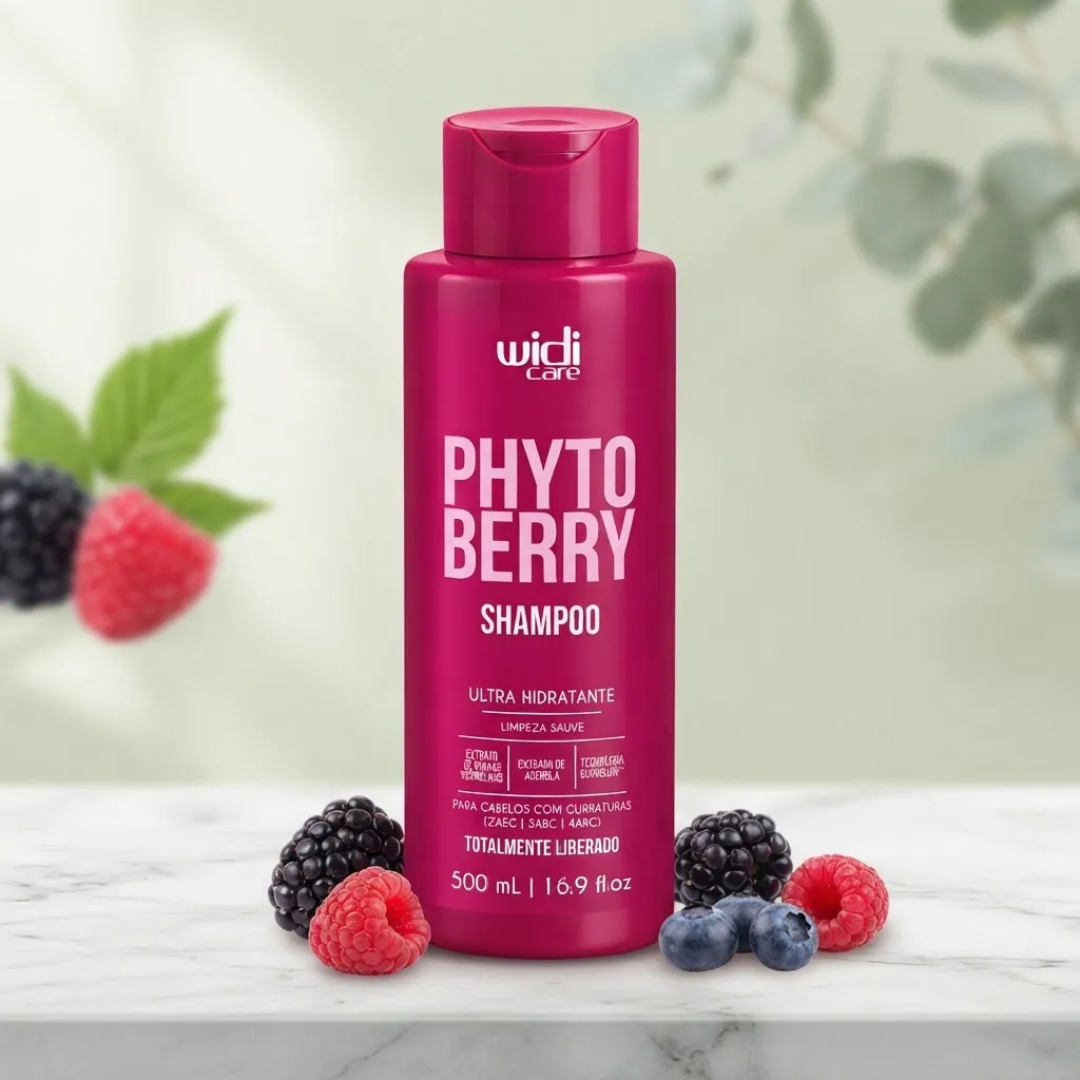 PhytoBerry Ultra Hydrating Shampoo for Curly Hair 500ml Widi Care