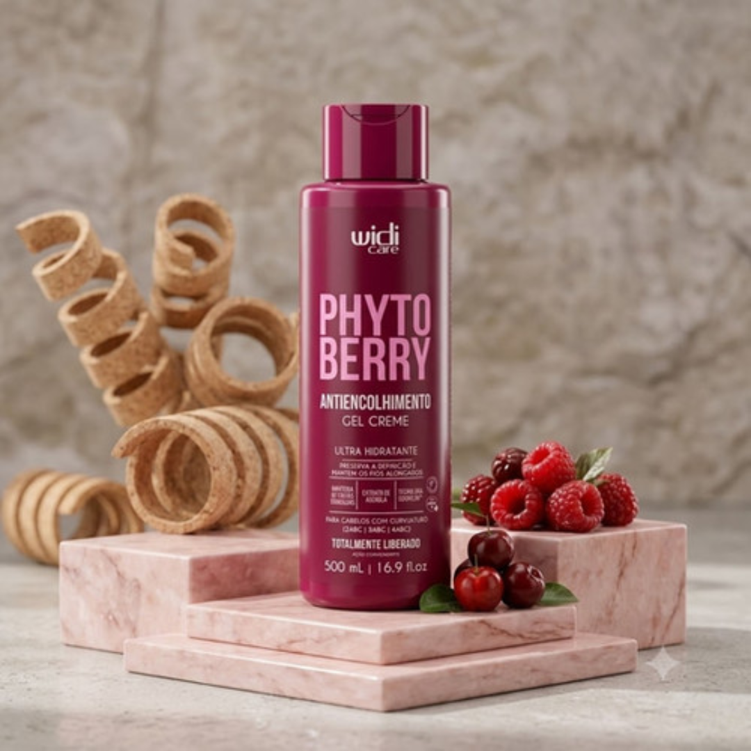 PhytoBerry Anti-Shrinkage Hydrating Curly Hair Gel Cream 500ml Widi Care