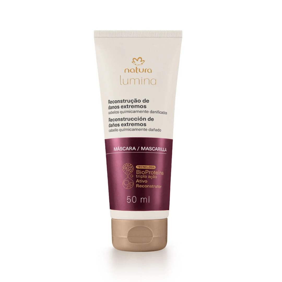 Lumina Reconstrução de Danos Damage Repair Hair Mask Hair 50ml Natura