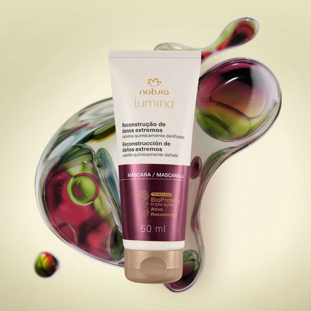 Lumina Reconstrução de Danos Damage Repair Hair Mask Hair 50ml Natura