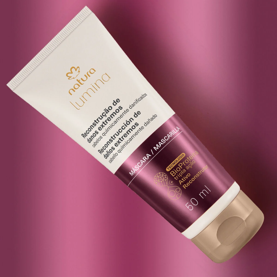 Lumina Reconstrução de Danos Damage Repair Hair Mask Hair 50ml Natura