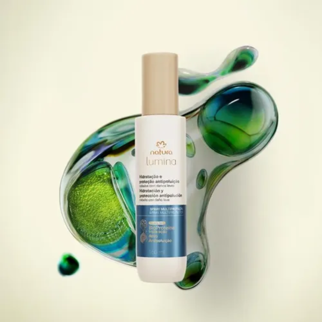 Lumina Hidratação Antipoluição Anti-Pollution Leave-In Spray 150ml Natura