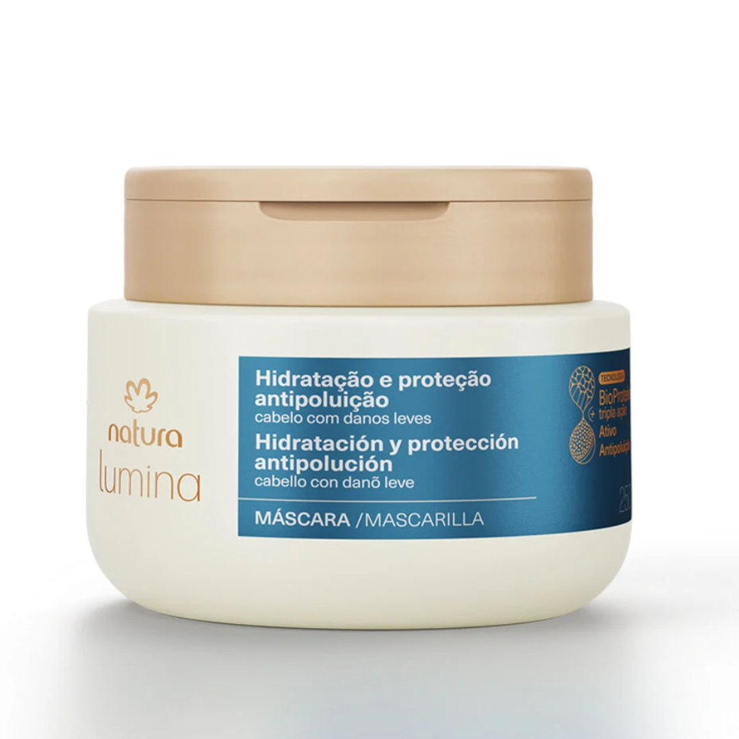 Lumina Hidratação Antipoluição Hydrating Hair Anti-Pollution Mask 250ml Natura