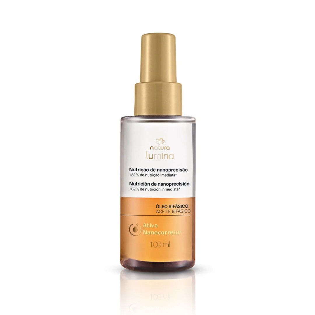 Lumina Biphasic Hair Oil for Split Ends & Deep Nourishment 100ml Natura