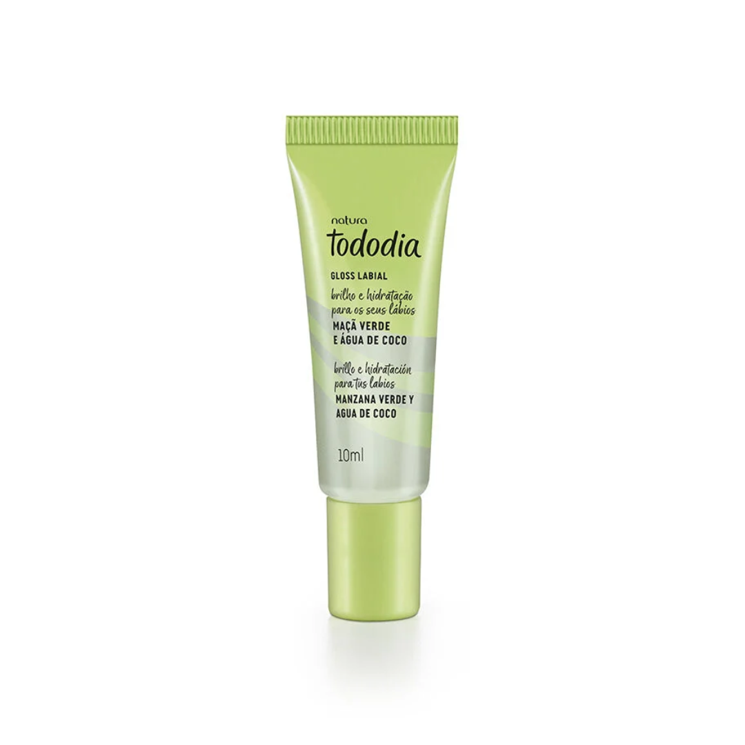 Tododia Green Apple & Coconut Water Lip Gloss 10ml Natura