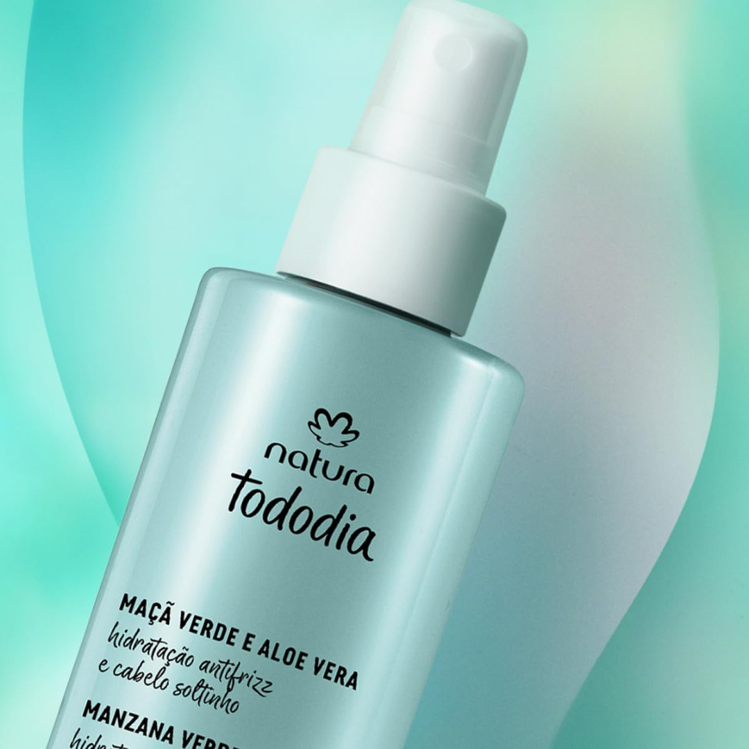 Tododia Maça Verde Babosa Aloe Vera Moisturizing Hair Spray 200ml Natura