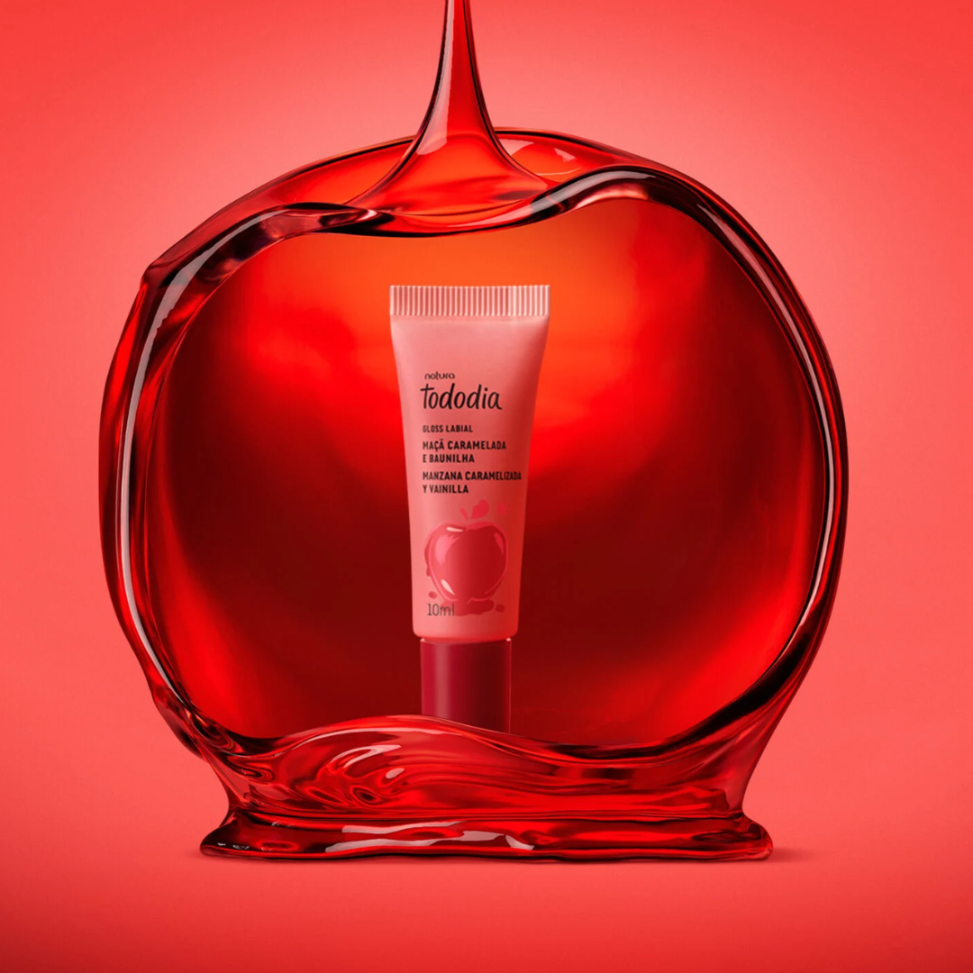 Tododia Caramelized Apple & Vanilla Tinted Lip Gloss 10ml Natura