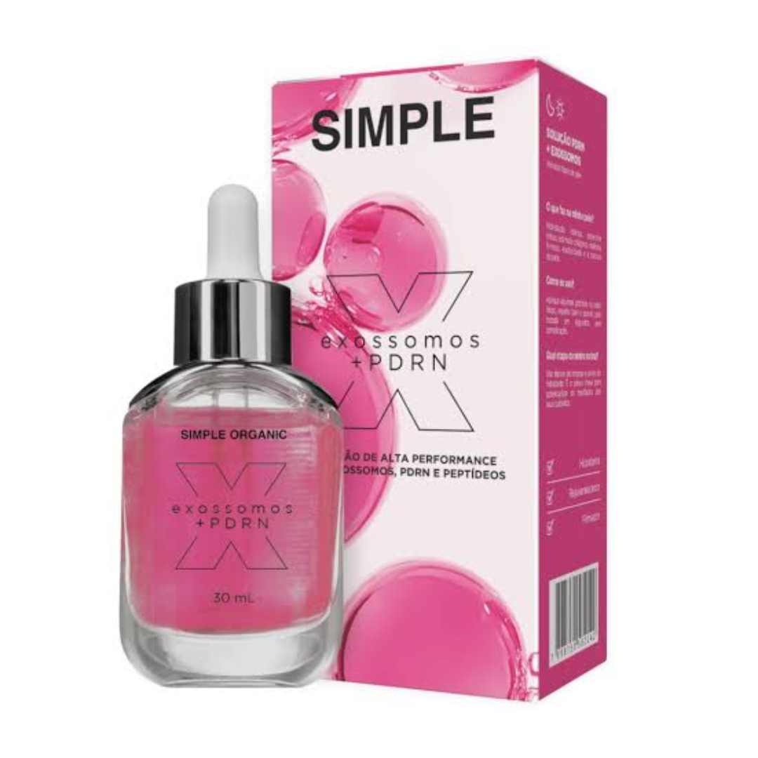 Exosomes + PDRN + Peptides Solution Glow & Firmness Serum 30ml Simple Organic