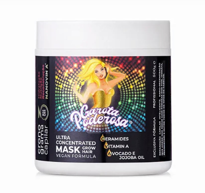 Masque capillaire végétalien ultra concentré ProLiss Garota Poderosa Grow 500 g