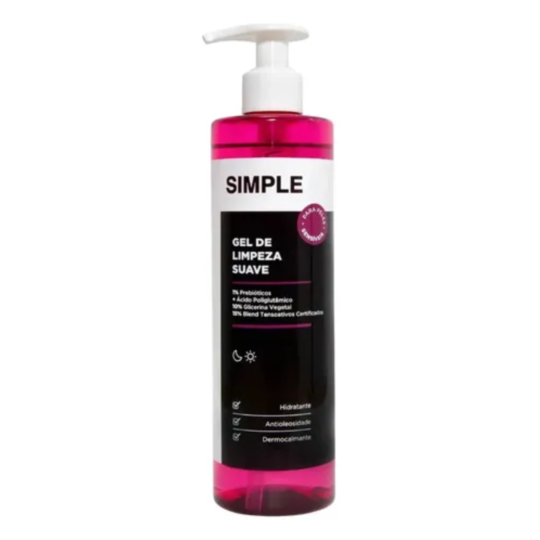 Gentle Cleansing Gel Sensitive Skin Facial Cleanser Simple 350g Organic