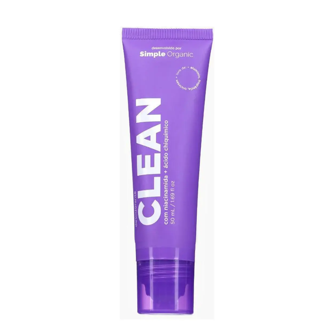 Clean Deodorant 24h Odor & Antiperspirant Protection 50ml Simple Organic