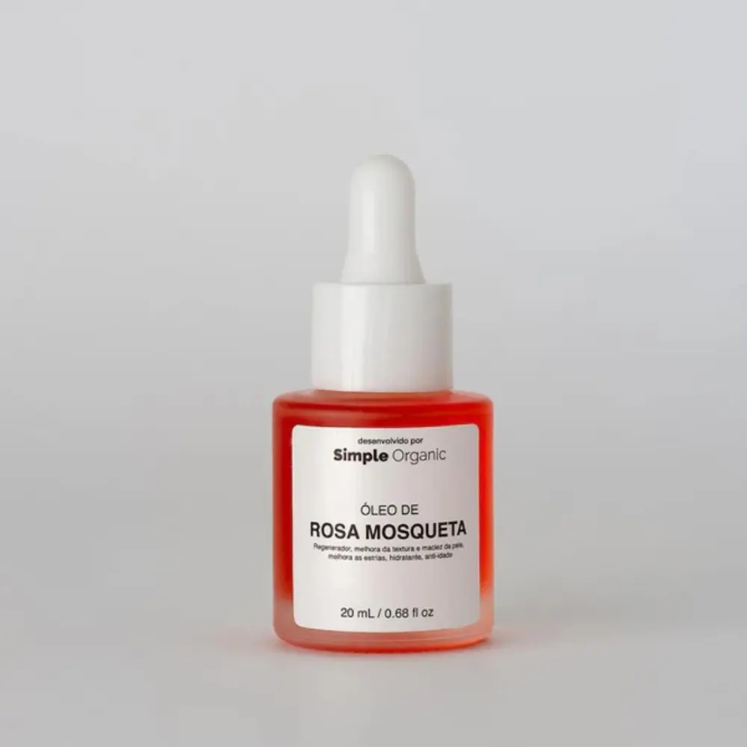 Pure Rosehip Oil Vegan Facial & Body Daily Skincare Oil 20ml Simple Organic