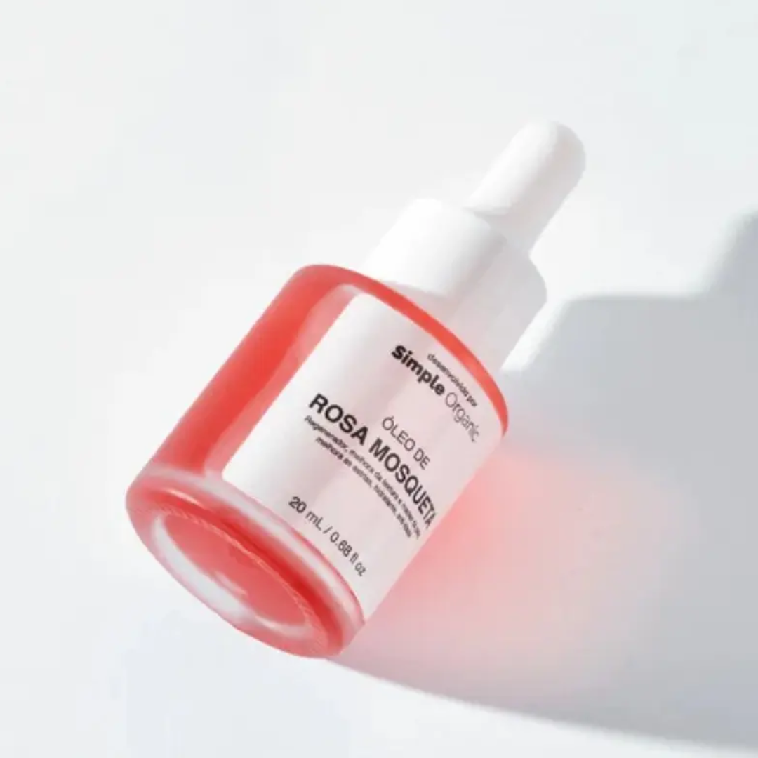 Pure Rosehip Oil Vegan Facial & Body Daily Skincare Oil 20ml Simple Organic